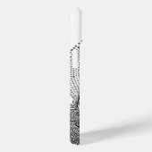 Mondlichtsilber und weißer Pfau Case-Mate iPhone Hülle (Rückseite / Rechts)