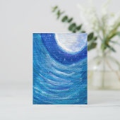 Mondlichtwellen und Wirbel Postkarte (Stehend Vorderseite)