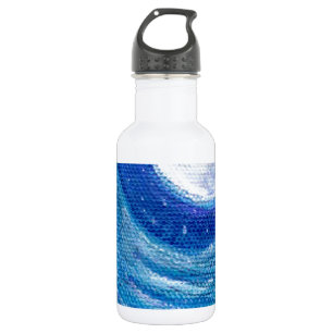 Mondlichtwellen und Wirbel Trinkflasche