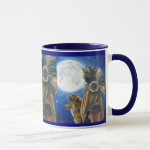 Mondlied Tasse Wikinger Tasse Wolf Tasse Native Am