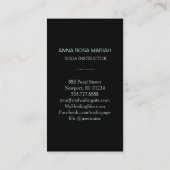 *~ Mondlotus Heiliges Symbol für Nirvana Visitenkarte (Rückseite)