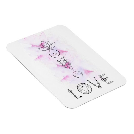 *~* Mondlotus Weg nach Nirvana Magnet (Rechte Seite)