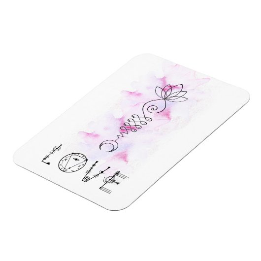 *~* Mondlotus Weg nach Nirvana Magnet (Linke Seite)