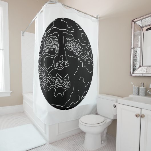 Mondmann Duschvorhang (Beispiel)