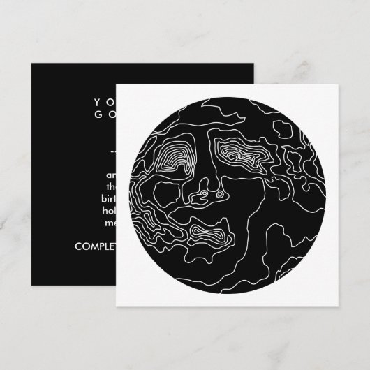 Mondmann Einladung (Vorne/Hinten)