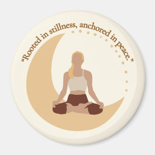 Mondmeditation – Himmlisches Wohlbefinden Magnet