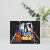 Mondmodul in der Nacht Postkarte (Stehend Vorderseite)