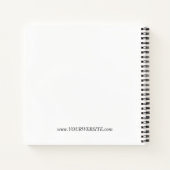 Mondmond Boho Monogram Salbei Notizblock (Rückseite)