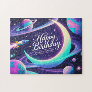 Mondmond, Sterne, Planeten Galaxie Puzzle