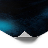 Mondmond über dem Wald Poster (Ecke)