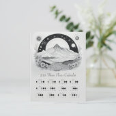 Mondmond-Zyklus der Mondphase 2024 südliche Hemisp (Stehend Vorderseite)