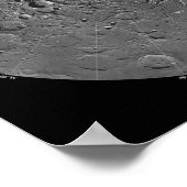 Mondmosaik der Nordpolarregion m Poster (Ecke)