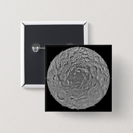 Mondmosaik der Südpolarregion m Button (Vorne & Hinten)