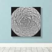 Mondmosaik der Südpolarregion m Leinwanddruck (Insitu (Holzboden))