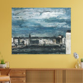 Mondnacht am Murufer in Graz Leinwanddruck (Insitu (Wohnzimmer))