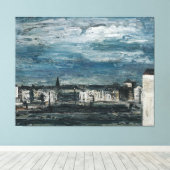 Mondnacht am Murufer in Graz Leinwanddruck (Insitu (Holzboden))