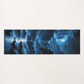 Mondnacht am Wasserfall Yogamatte (Rückseite (Horizontal))