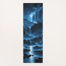 Mondnacht am Wasserfall Yogamatte