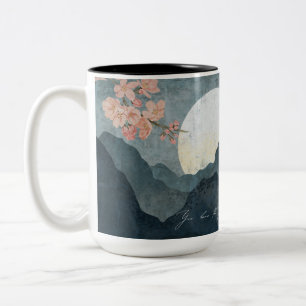 Mondnacht-Ästhetik Weiße Tasse