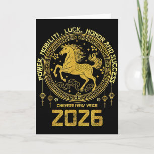 Mondneujahr 2026 Zodiakus Pferd Kollektion  Karte