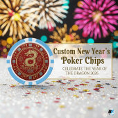 Mondneujahrs-Drache 2026 Custom Pokerchips