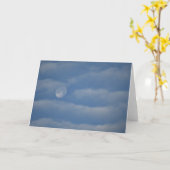 Mondnotecards Karte (Gelbe Blume)