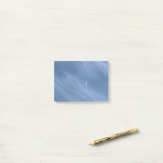 Mondnotiz Post-it Klebezettel (Auf Schreibtisch)