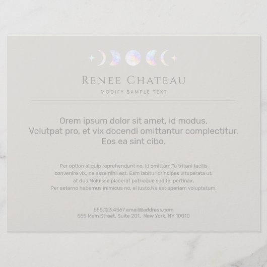 Mondphase Flyer (Vorne)