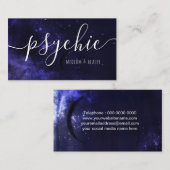 Mondphase Himmelskörper Psychischer Mittelheiler Visitenkarte (Vorne/Hinten)