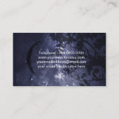 Mondphase Himmelskörper Psychischer Mittelheiler Visitenkarte (Rückseite)