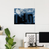 Mondphase Poster (Heimbüro)