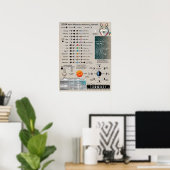 Mondphasen-Astronomie-Kalender 2024 Poster (Heimbüro)