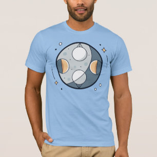 Mondphasen bei der Gestaltung der kosmischen Balan T-Shirt