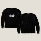 Mondphasen-Blumen-Sweatshirt (Design Vorder- & Rückseite)