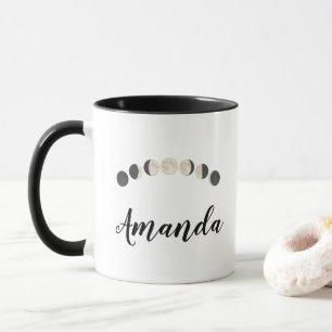 Mondphasen Einfach Elegant Tasse