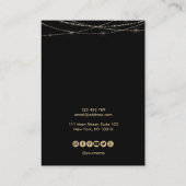 Mondphasen Erring-Rahmen-Anzeige Logo hinzufügen B Visitenkarte (Rückseite)