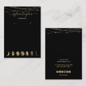 Mondphasen Erring-Rahmen-Anzeige Logo hinzufügen B Visitenkarte (Vorne/Hinten)