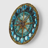 Mondphasen Große Wanduhr (Winkel)