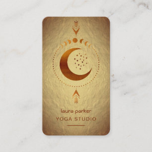 Mondphasen Halbmond Mystisch Ganzheitlich Tarot Go Visitenkarte