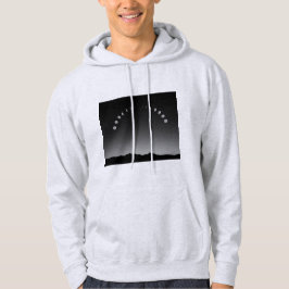 Mondphasen-Hoodies, einfarbiger Stil. Hoodie
