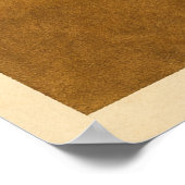 Mondphasen-Hügel Aquarell Himmelskunst Poster (Ecke)