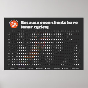 Mondphasen-Kalender Client Emotion Tracking Poster