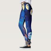 Mondphasen Kristall Kosmos Leggings (Links)