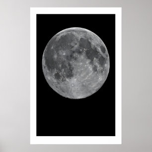 Mondphasen-Kunstprint Triptychon Skandinavischer M Poster