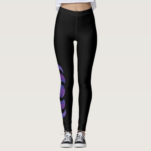 Mondphasen-Leggings Leggings (Vorderseite)