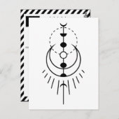 Mondphasen Mondfinsternis Postkarte (Vorne/Hinten)