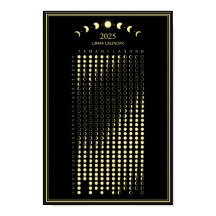 Mondphasen-Mondkalender 2025 Minimalistischer Kale