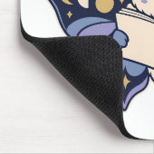 Mondphasen-Motten-Lesebuch-Mauspad Mousepad (Ecke)