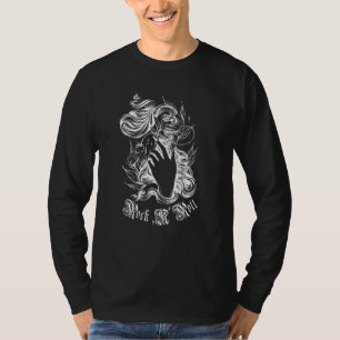 Mondphasen Mystik-Tattoo Goth Goa Spirituell Anarc T-Shirt