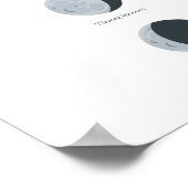 Mondphasen Poster (Ecke)